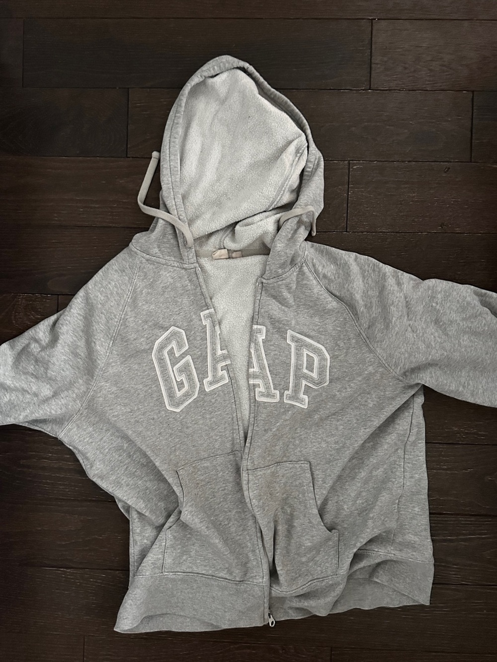 GAP Light Gray Full Zip up hoodie